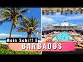 BARBADOS entdecken und Fress-Orgie auf der Mein Schiff 5 [2019]