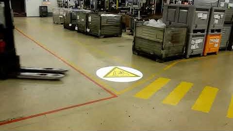 TOPTREE LED Floor Sign Projectors For Warehouse Workplace