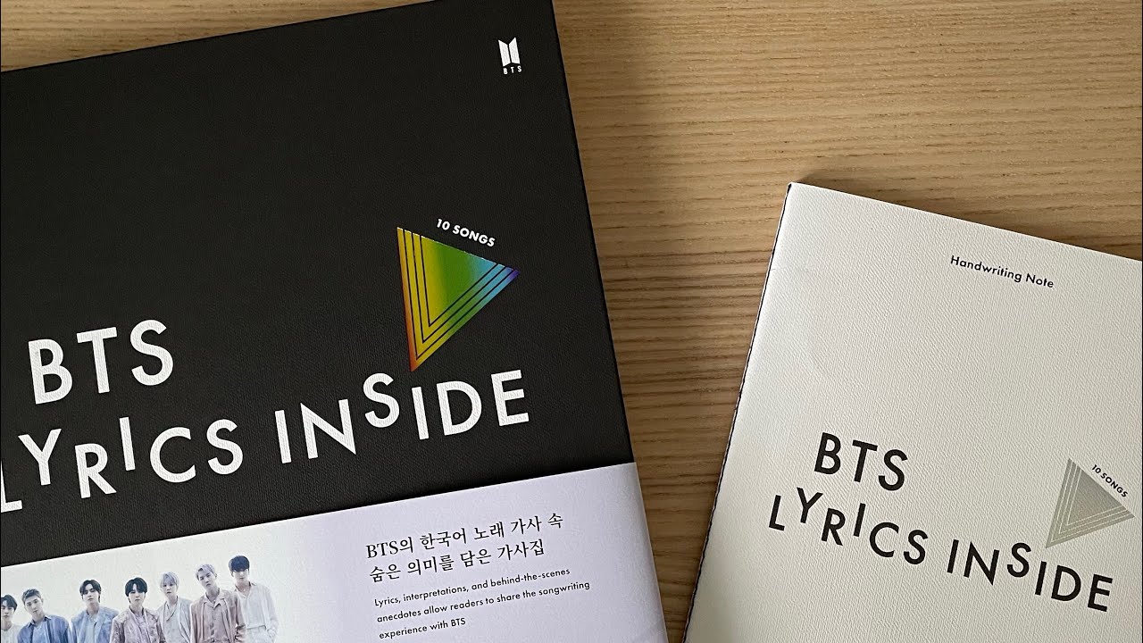 Unboxing BTS Lyrics Inside Book 