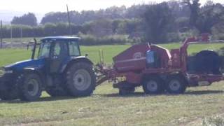 round baler wrapper combination behind  tm 155