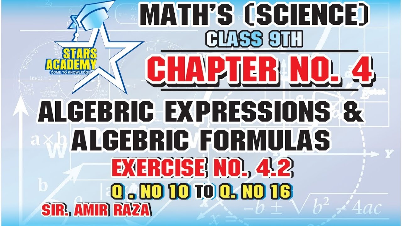 MATH,S SCIENCE CLASS 9TH UNIT NO 4 EXERCISE NO 4.2 QUESTION NO 10 TO 15 ...