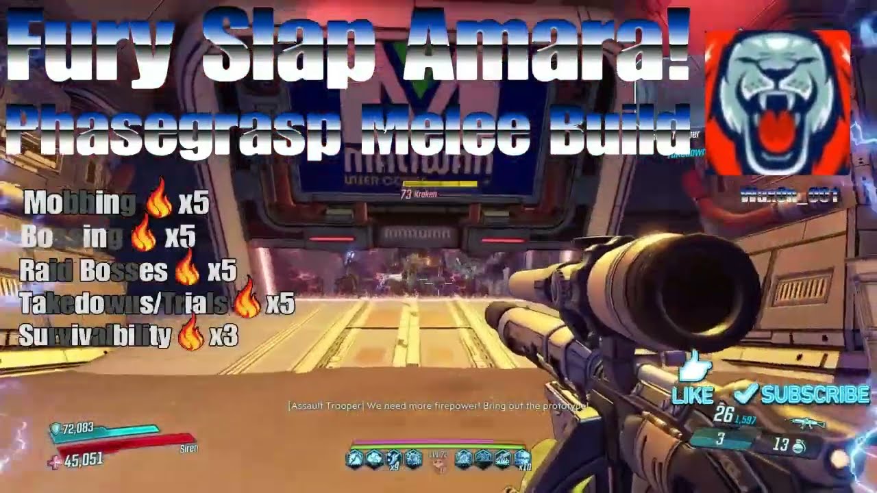 Fury Slap Amara!, Phasegrasp Melee Build. No Gun Anointments Needed!  Mayhem 10 Destroyer!