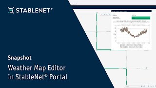 StableNet® Snapshot Series - Weather Map Editor in StableNet® Portal screenshot 3