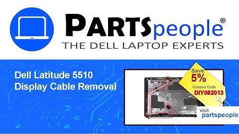 Dell Latitude 5510 (P80F002) Display Cable How-To Video Tutorial