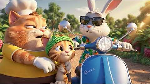 Mèo mẹ cứu mèo con khỏi khúc gỗ khổng lồ trong trận mưa lớn