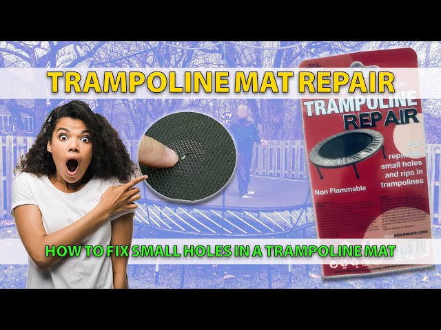 Trampoline Patch Repair Kit, 4X 8 Rectangular On Patches, Replacement  Rectangular Repair Patches with Glue, Repair Trampoline Mat Tear or Hole in  a