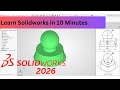 Solidworks 2026 CAD Tutorials Under 10 Minutes | Ex. No. 17.76 | Engineering Drawing by N D Bhatt