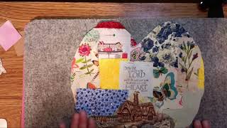 Slow Stitch Heart Wall Hanging