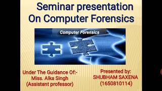 computer forensics presentation