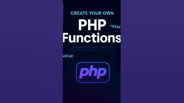 Create Your Own Functions in PHP in 60 Seconds #coding #shorts