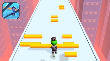 Satisfying Mobile Game Roof Rails Top Free Gameplay Walkthrough Android,iOS Max Speed Run All Levels