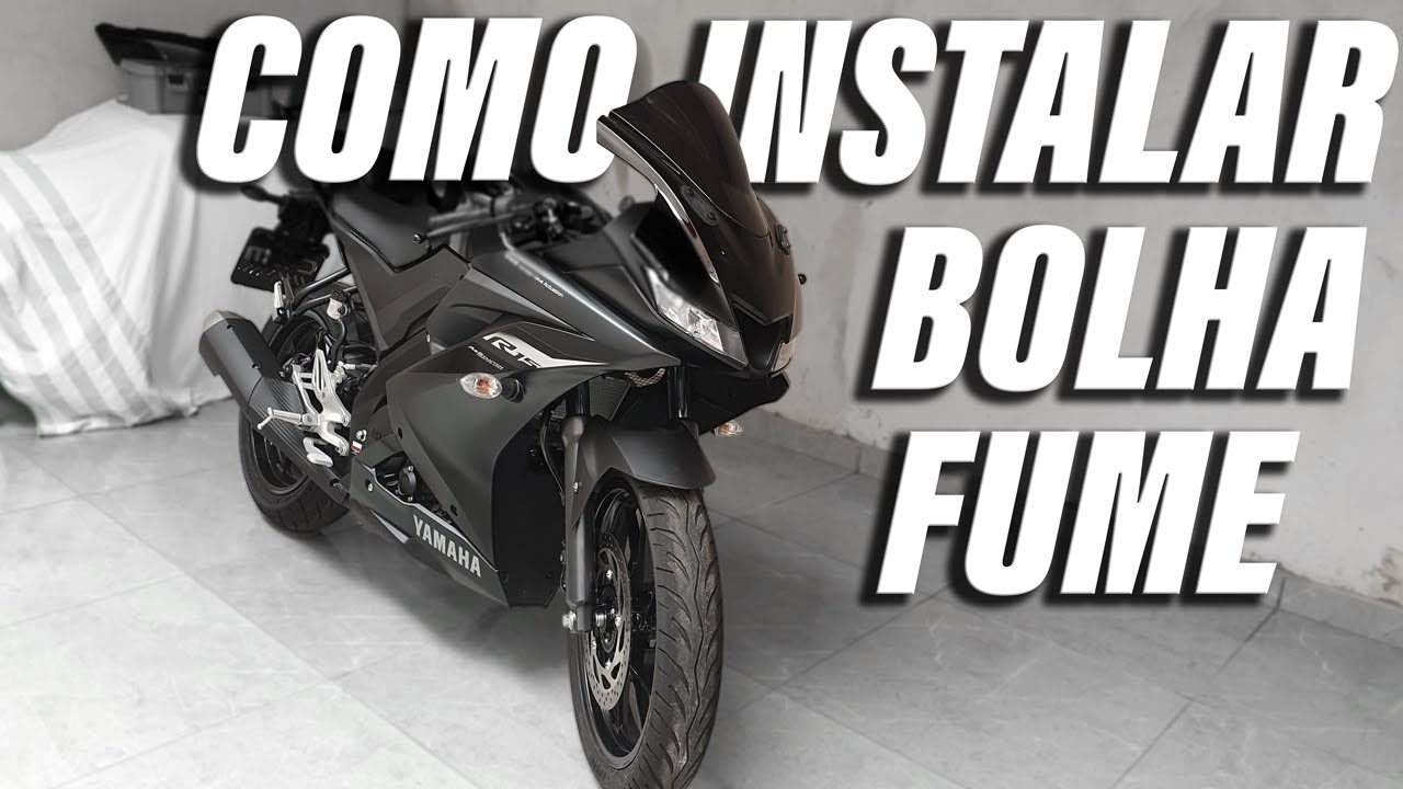 COMO INSTALAR BOLHA ESPORTIVA NA YAMAHA R15 - YouTube