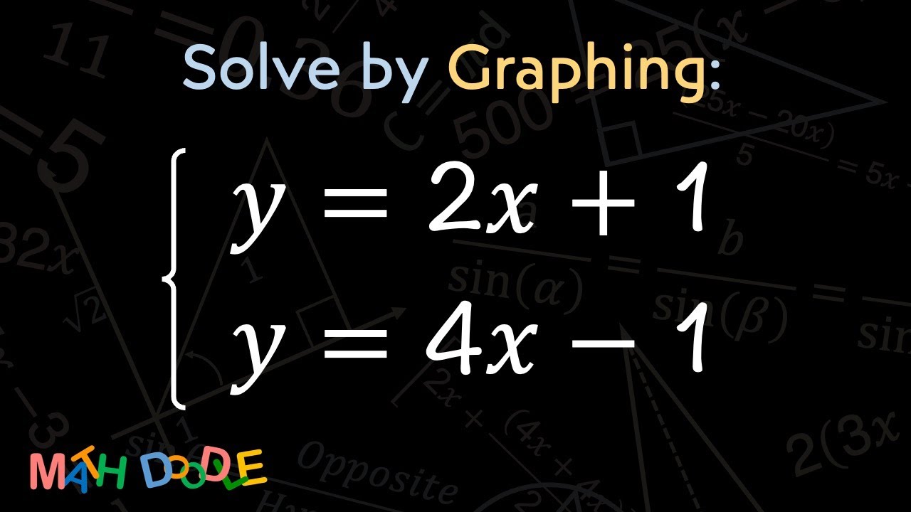 Solve For X And Y Y=2x+1 Y=4x-1