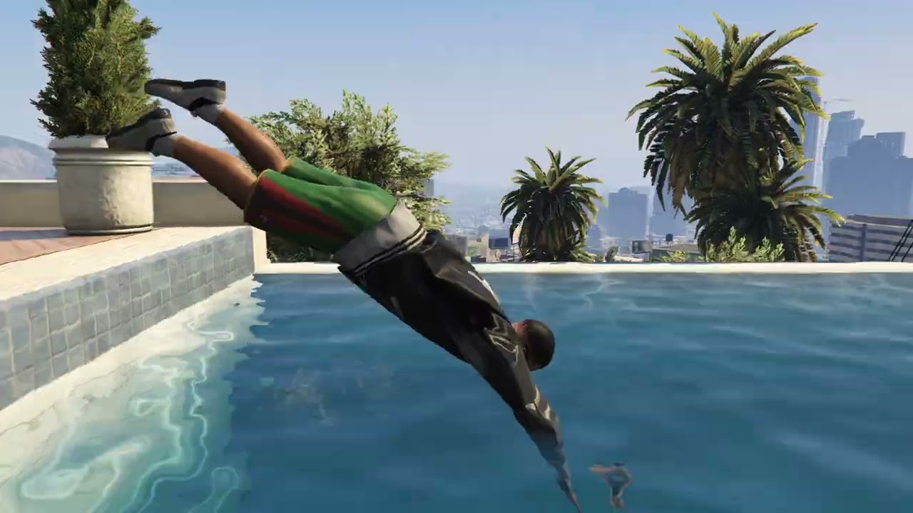 Gta 5 Swimming Pool Full Cinematic Video Gaming YouTube 