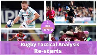 How are Restarts Used in Rugby? Racing 92, Exeter & more - Rugby Analysis Video Essay GDD Coaching