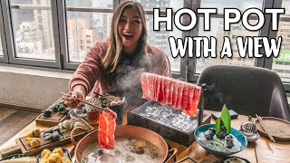 1st Meal of 2020! Hot Pot with a view at The Drunken Pot, Hong Kong