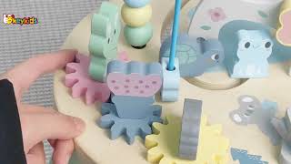 Okeykids Wooden Activity Table | Educational Toy for All Age