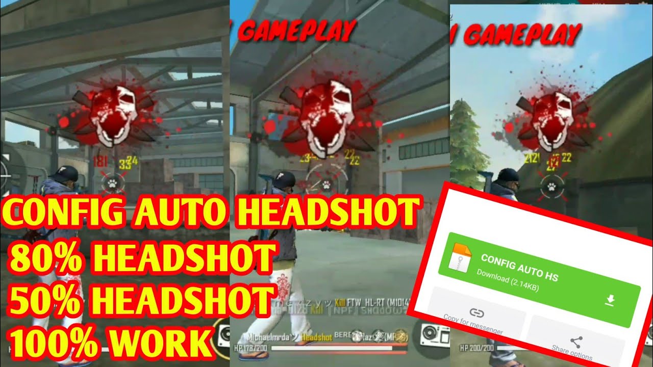 CONFIG FF AUTO HEADSHOT TERBARU😮😮😮 - YouTube