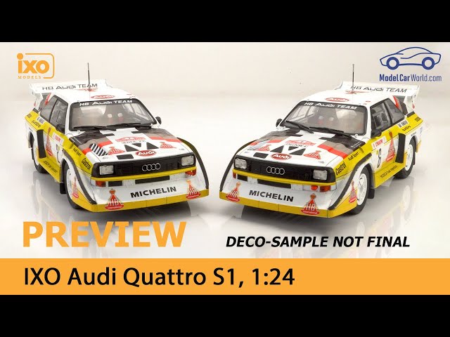 IXO - 1:24 Preview Audi Sport Quattro S1 Monte Carlo Rally 1986