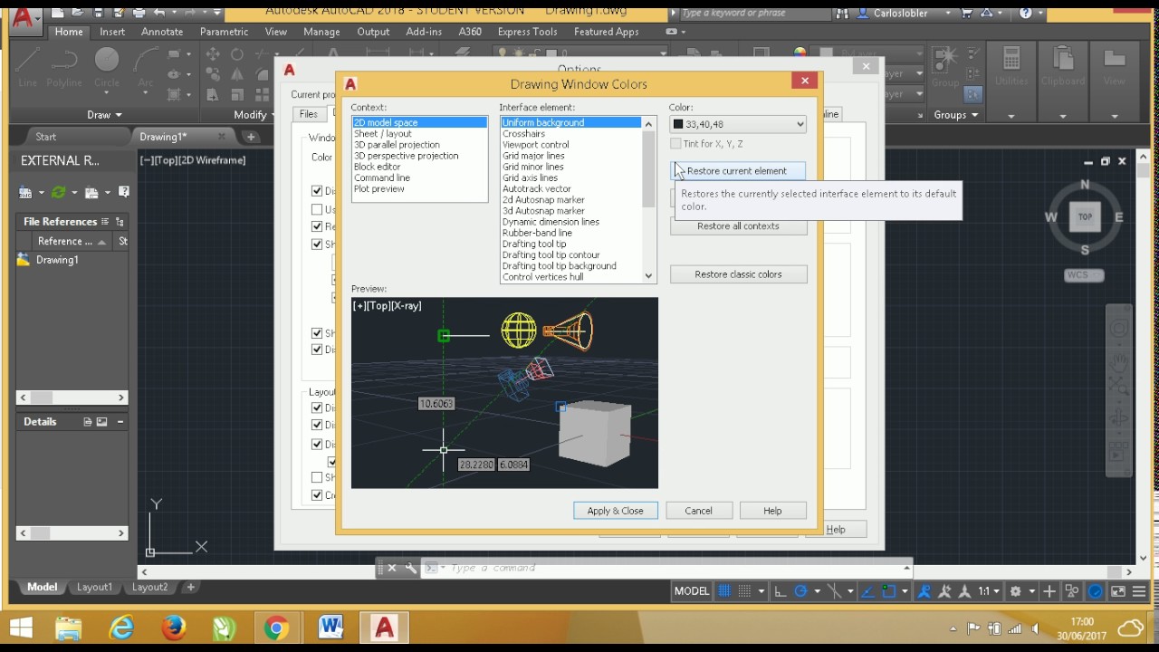 Como Mudar O Fundo Do Autocad Para Branco