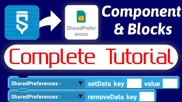SharedPreferences Component & Blocks Tutorial in Sketchware, Sketchware tutorial in hindi