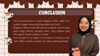 LCC 400 - DEMONSTRATIVE SPEECH - HOW TO MAKE DALGONA COFFEE ON A STUDENT- FRIENDLY BUDGET