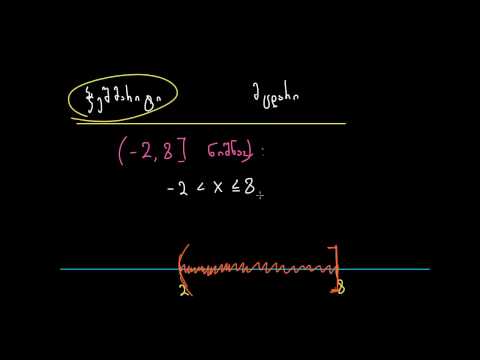 ინტერვალის ბოლოების სწორად განსაზღვრა