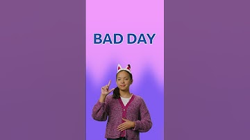Thumbnail of Learn to Sign "BAD DAY" in American Sign Language (ASL) 🌧️ Gabby's Dollhouse