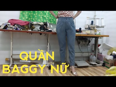 82/Thiết kế quần baggy nữ cắt quân baggy nữ. ĐAM MÊ MAY VA HANA NGUYÊN