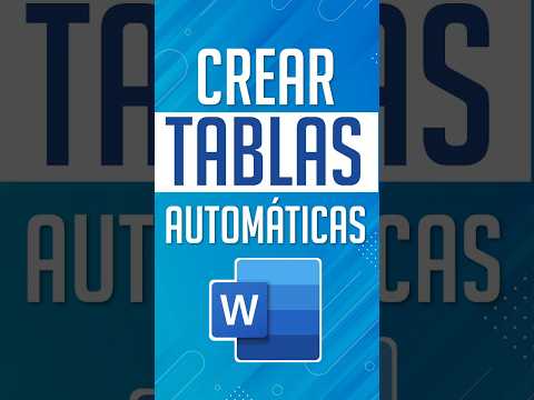 Crea Tablas en Word con 1 SOLO CLIC 🤯 ¡Deja de perder tiempo!