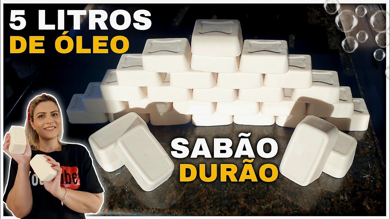 SABÃO CASEIRO SUPER DURO COM 5 LITROS DE ÓLEO - RECICLE - ECONOMIZE ...