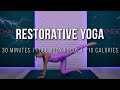 Full Body RESTORATIVE YOGA Workout (Stretching, Toning and Relaxation and Peace of Mind)