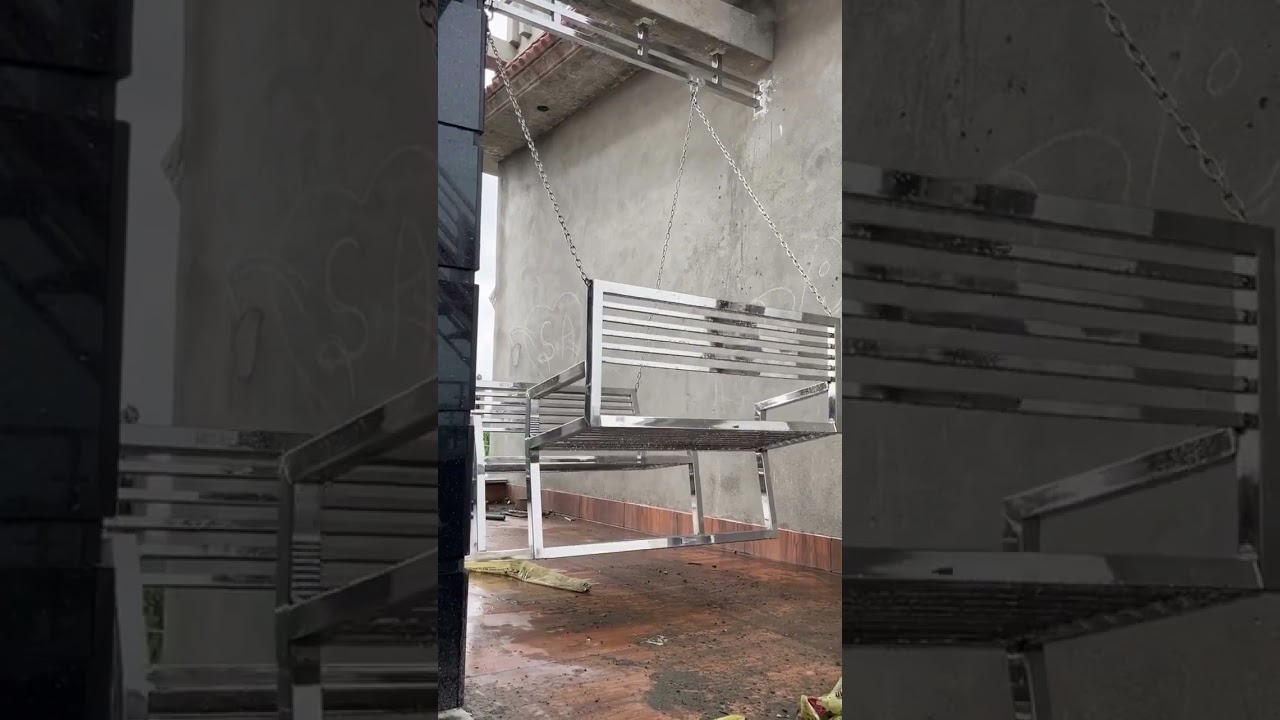 stainless steel 6 seater jhula | two side swing | 
