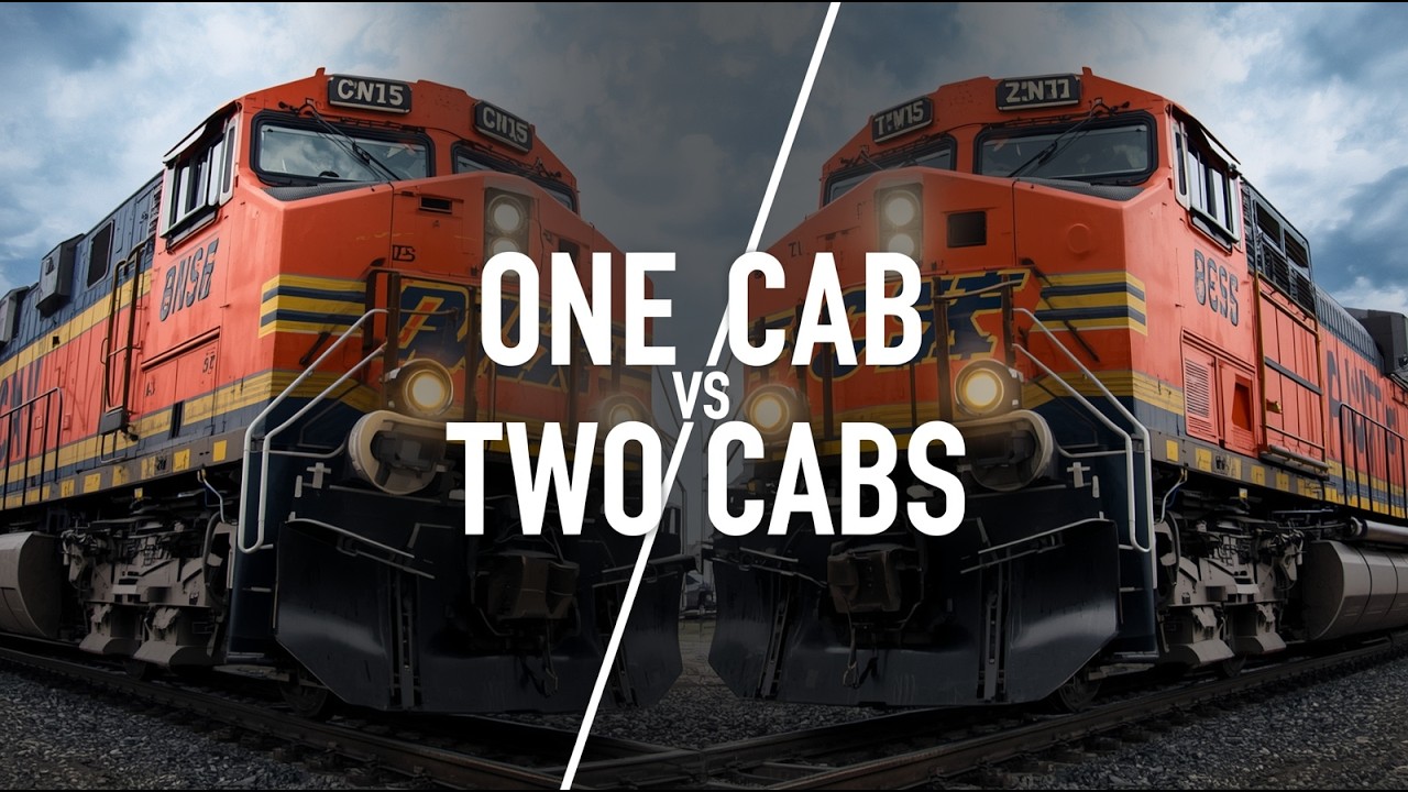 What's WRONG with American Freight Trains? Why US uses Single Cab Locomotive?