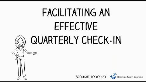 For Managers: How to Facilitate an Effective Quarterly Check-in
