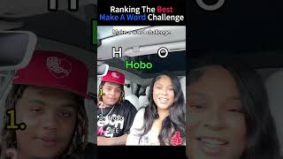 Ranking The Funniest Make A Word Challenge Moments 😂 #shorts #challenge #wordplay #viral