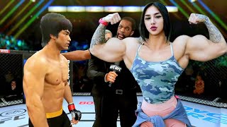 PS5 | Bruce Lee vs. Jock Girl Brunette (EA Sports UFC 4)