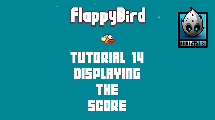 Cocos2d-x Flappy Bird C++ Tutorial 14 - Display The Score