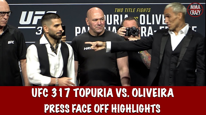 UFC 317 Pre Fight Press Conference FACE OFF Highlights