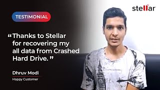 Stellar Data Recovery Ahmedabad - Testimonial by Dhruv Modi