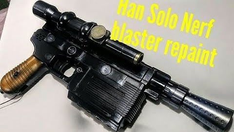 Han Solo Nerf Blaster cosmetic mod and paint job