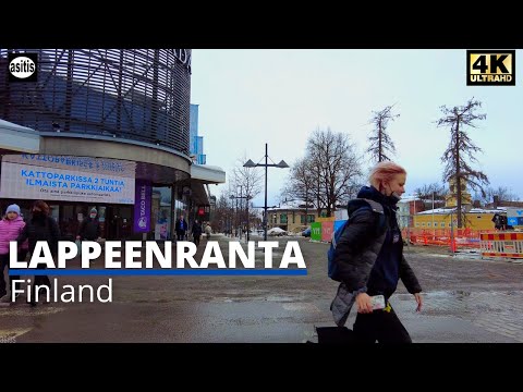 Winter Walk in Lappeenranta, Finland - South Karelian City on the Shore of Lake Saimaa