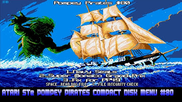 Atari STe Pompey Pirates Compact Games Music Disk Menu #80 - Love them YM Chiptunes
