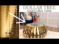 DOLLAR TREE MEETS HOME DEPOT Gold COFFEE TABLE IDEA!