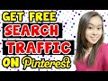 HOW TO GET FREE ORGANIC SEARCH TRAFFIC ON PINTEREST | 5 TIPS TO BOOST TRAFFIC