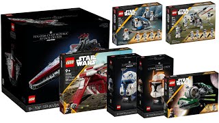 All LEGO Star Wars Clone Wars sets 2023 Compilation/Collection Speed Build
