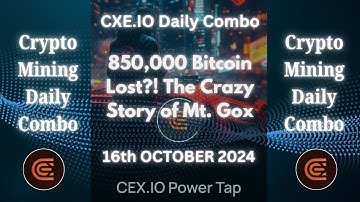 CEX.IO Today Quiz Answer ||850,000 Bitcoin Lost?! The Crazy Story of Mt. Gox #cexio
