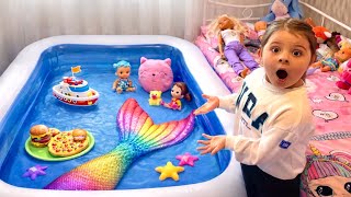 OLAMAZ❗️ODAMIZ DA GİZEMLİ BİR DENİZ KIZI VAR😱 |EVDE OYUN VE ÇOCUK VİDEOLARI