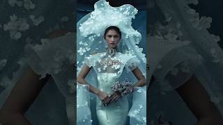 Zendaya as a bride, Which look is your favorite? #zendaya #bride #wedding