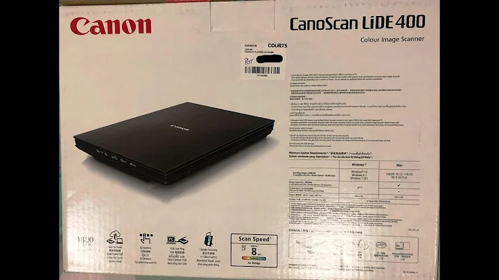 Unboxing & Installation Canon LIDE400 in Windows 10